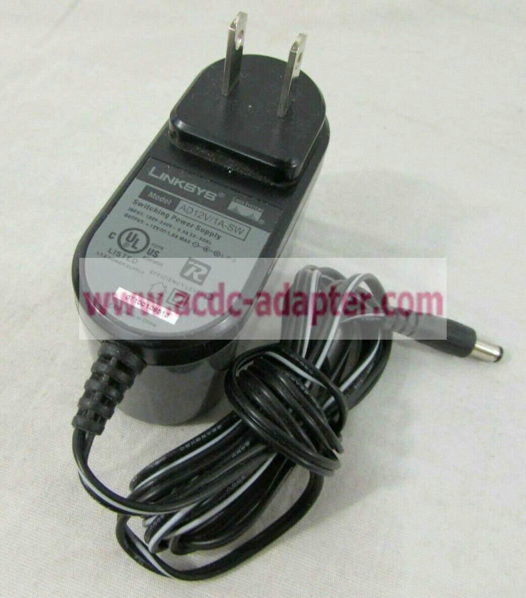 NEW 12V DC 1.0A Linksys AC Adapter AD12V/1A-SW Switching Power Supply